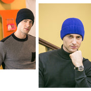 Outdoor leisure woolen hat thick men's and women's knitted hat