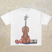 Tide brand art peace dove short-sleeved T-shirt