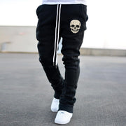 Vintage Skull Fashion Street Flare Trousers