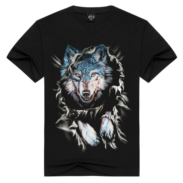 Personalized cartoon print short sleeve t-shirt