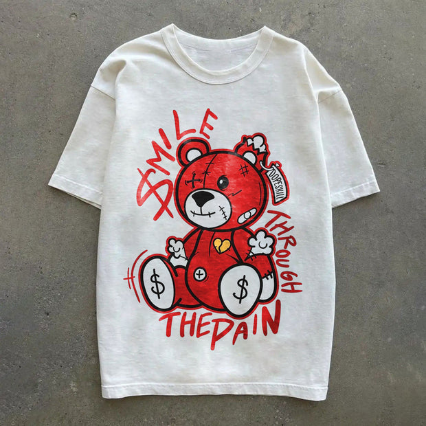 Street Print Vintage Short Sleeve T-Shirt
