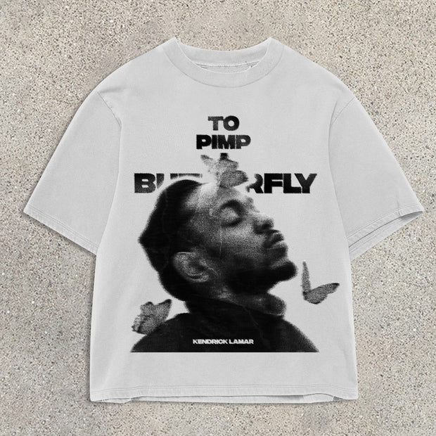 Personalized street style printed loose T-shirt