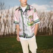 Drape fashion custom printed personalized shirt