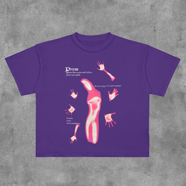 Fashion Desire Print Short Sleeve T-Shirt