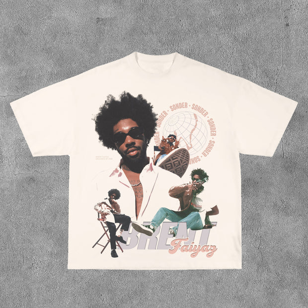 Brent Faiyaz Print Short Sleeve T-Shirt