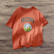 Fashion printed casual short-sleeved T-shirt
