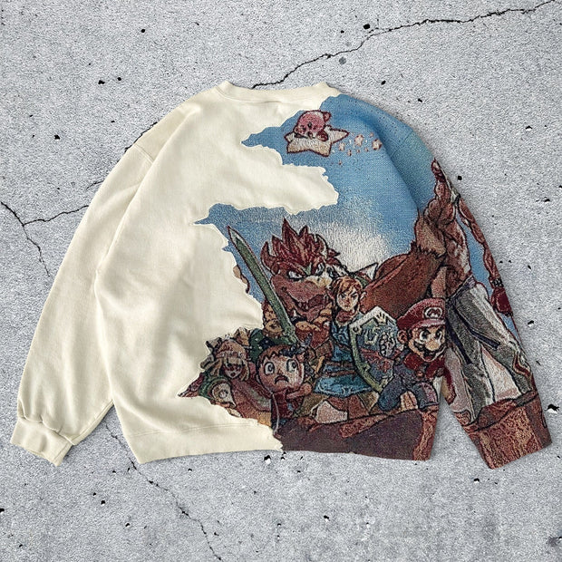 Pokemon Casual Street Style Tapestry Sweatshirt