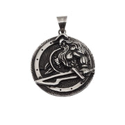 Viking pendant warrior vintage titanium steel necklace