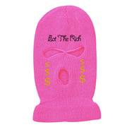 Personalized coin three-hole hat warm knitted hat
