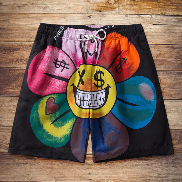 Fashion Sunflower Street Shorts