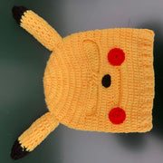 Woolen Knitted Pikachu Hat Autumn and Winter Warm Hood Sand Sculpture Hood Hat