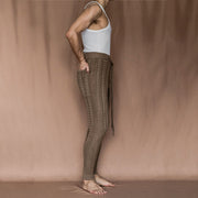 Casual fashion slim knitted cropped trousers