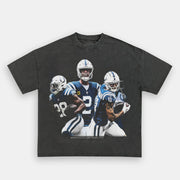 Trendy retro print street T-shirt