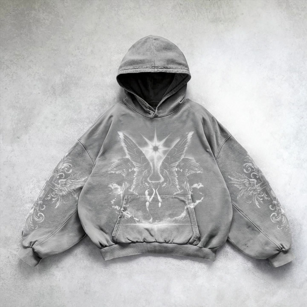 Vintage Angel Oversized Hoodie