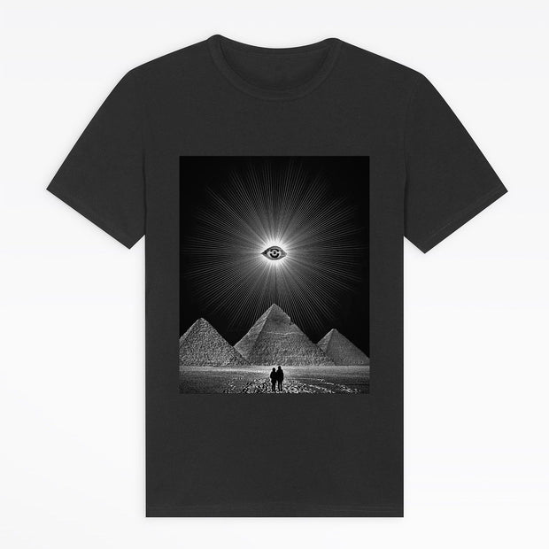 Personalized eye print short-sleeved T-shirt