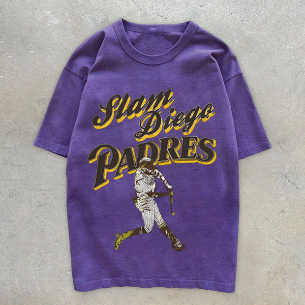 Street Print Trendy Vintage Multicolor T-Shirt