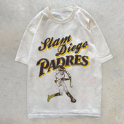 Street Print Trendy Vintage Multicolor T-Shirt