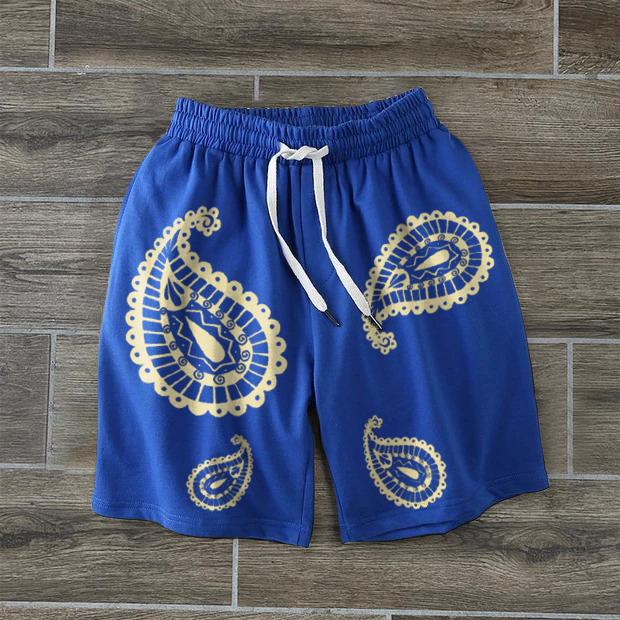 Fashion street retro print shorts