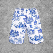 Street Skull Print Shorts