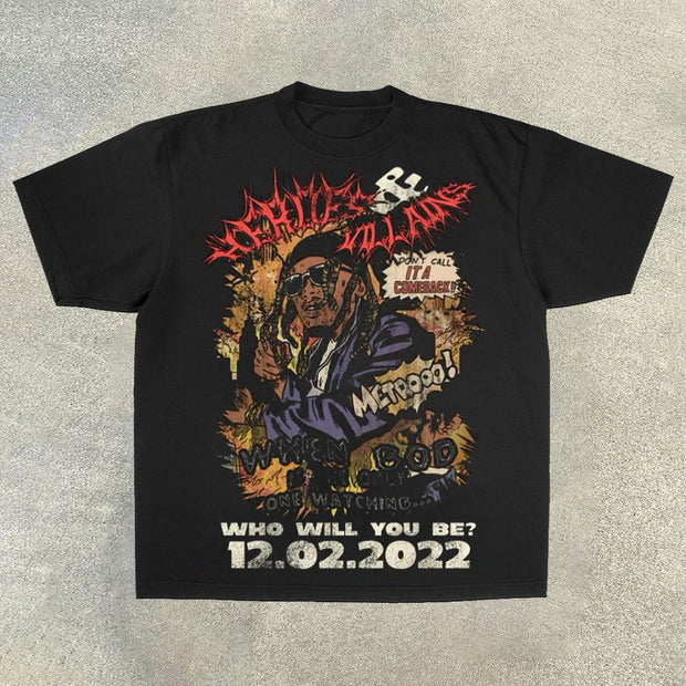 Casual Retro Rap Festival T-Shirt