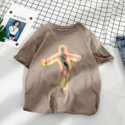 Casual printed short-sleeved T-shirt