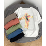 Casual printed short-sleeved T-shirt