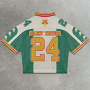 Casual Street Panel Mesh Jersey