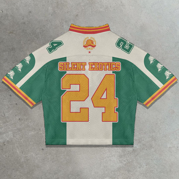 Casual Street Panel Mesh Jersey