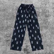Robbers hood full printed retro corduroy casual trousers