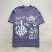 Retro hip-hop personality short-sleeved T-shirt