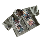 Casual Vintage Lapel Zip-Up Shirt