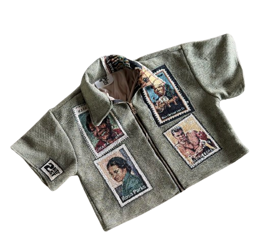 Casual Vintage Lapel Zip-Up Shirt