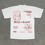 Casual personalized printed round neck T-shirt