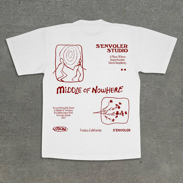 Casual personalized printed round neck T-shirt