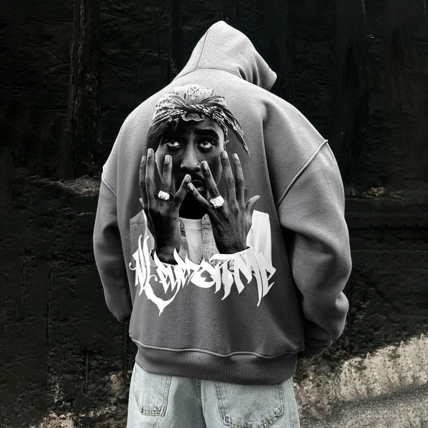 Retro Hip Hop Casual Fashion Hoodie