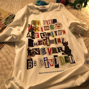 American retro loose all-match half-sleeved street short-sleeved t-shirt