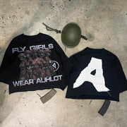 Personalized women's pilot crew neck T-shirt