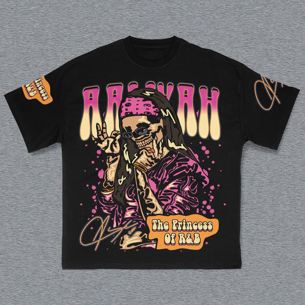 Girl Print Short Sleeve T-Shirt
