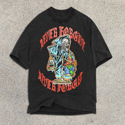 Skull Graphic Print Short Sleeve T-Shirt