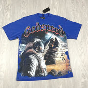 Street Astronaut Print Short Sleeve T-Shirt