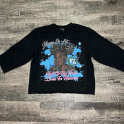 Young & Lit Printed Three-quarter Sleeve T-shirt