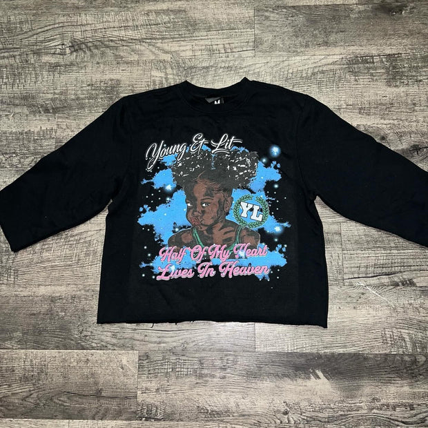 Young & Lit Printed Three-quarter Sleeve T-shirt