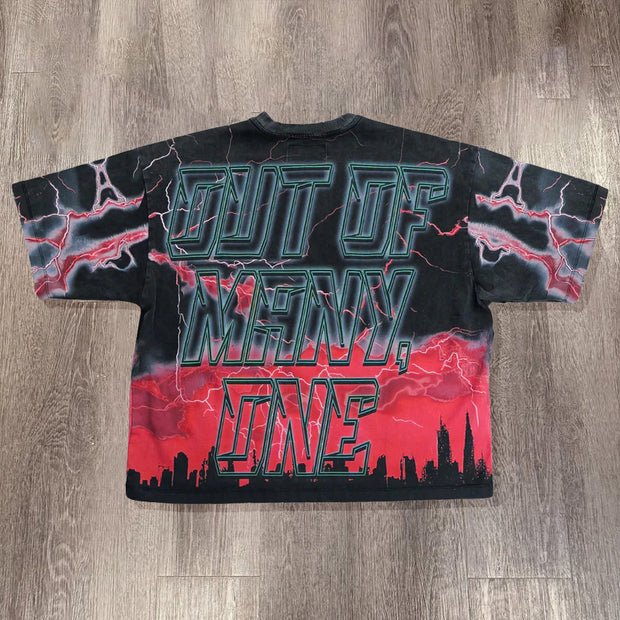 Fashion Statue Of Liberty Print Short Sleeve T-Shirt