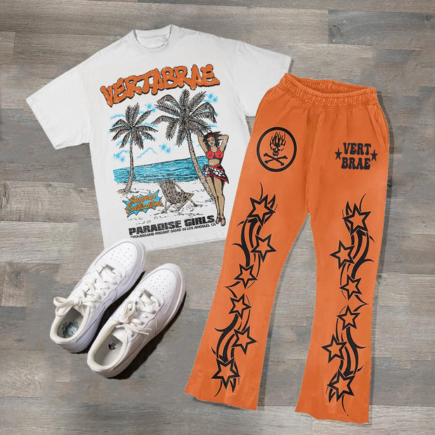 Hawaii Vertabrae Print Two Piece Set