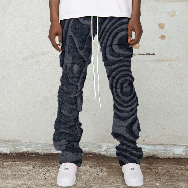 Vintage polar fleece casual street trousers