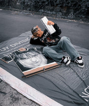 Street black and white portrait print T-shirt