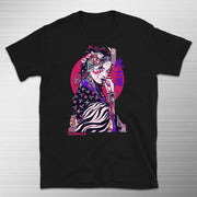 YAKUZAGĀRU Cyberpunk Print Short Sleeve T-Shirt