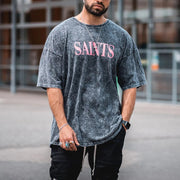 Men's round neck printing T-shirt