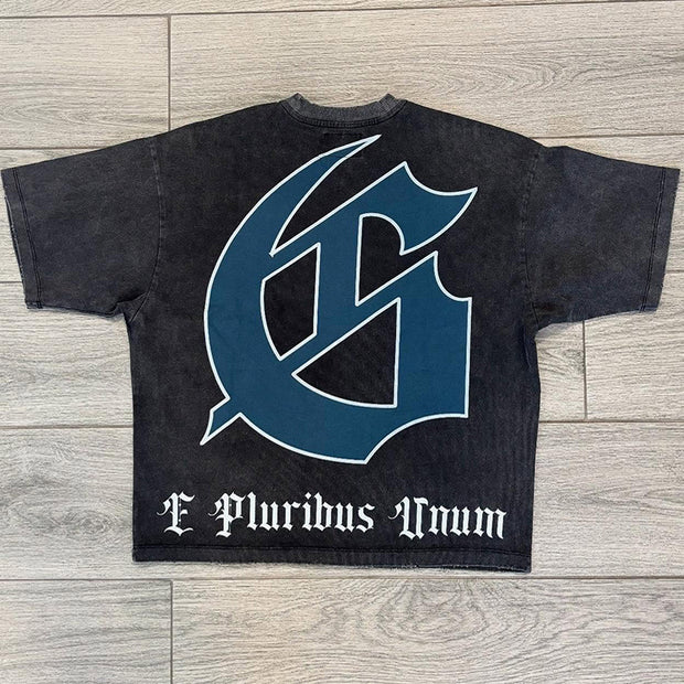 Washed Vintage Moonwalk Oversized T-Shirt