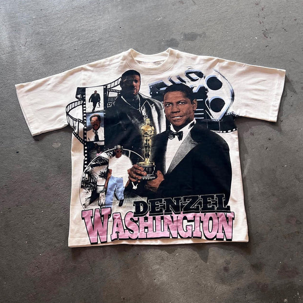 The King Of Hollywood Print Short Sleeve T-Shirt